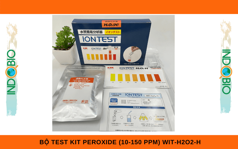 bộ test kit test nhanh peroxide WIT-H2O2-H của KRK Nhật Bran, thang đo 10-150 ppm